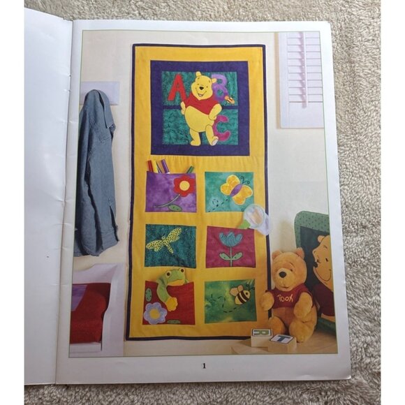 Disney Home Peek-A-Boo Pooh Patchwork Craft Book Sewing Patterns Winnie the Pooh - Picture 3 of 7